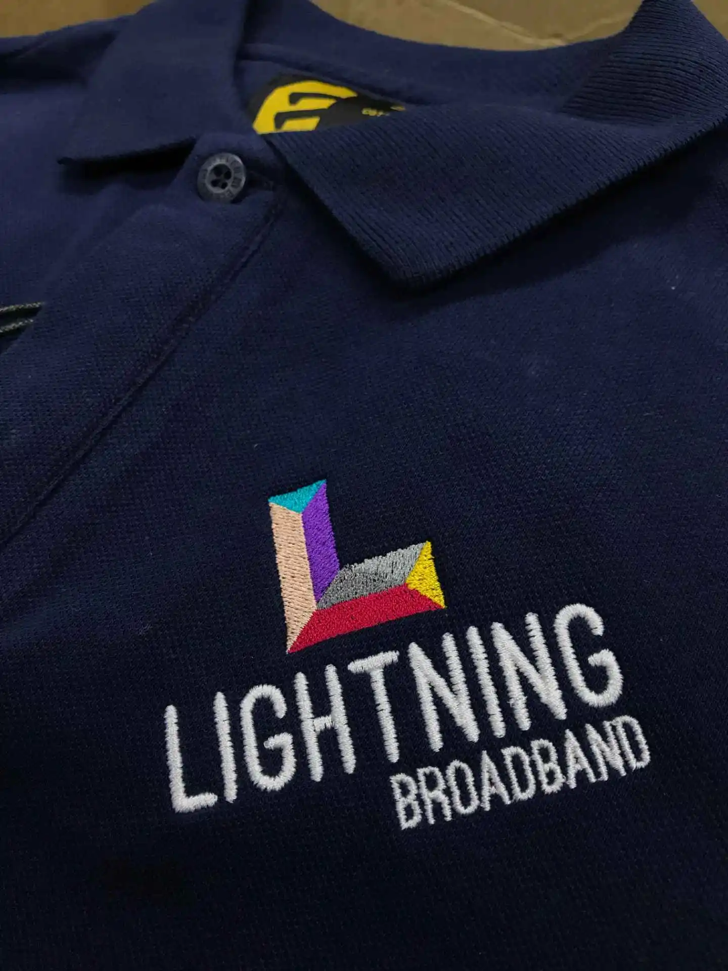 Banana Productions - Embroidery Service Melbourne - Lighting Broadband - Workwear